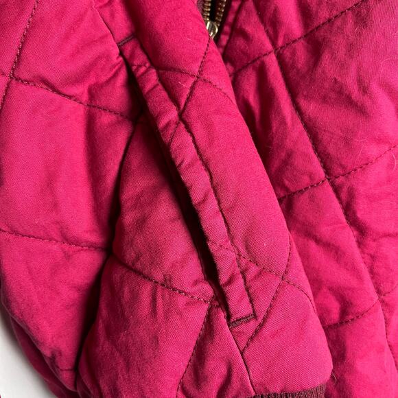 Wild Fable Women's Berry Red Woven Quilted Bomber Jacket - Size XS - NWT - Picture 4 of 8